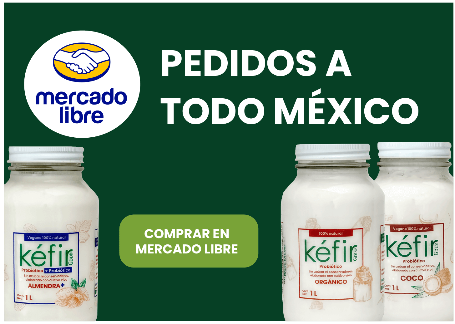 Pedidos a todo méxico por Mercado Libre